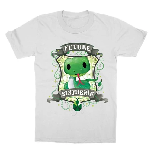 Fehér Harry Potter gyerek rövid ujjú póló - Future Slytherin