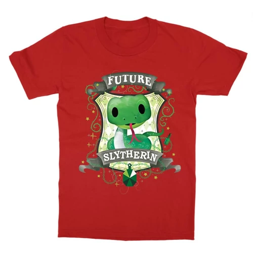 Piros Harry Potter gyerek rövid ujjú póló - Future Slytherin
