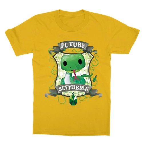 Sárga Harry Potter gyerek rövid ujjú póló - Future Slytherin