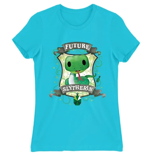 Atollkék Harry Potter női rövid ujjú póló - Future Slytherin
