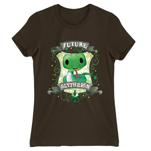 Barna Harry Potter női rövid ujjú póló - Future Slytherin