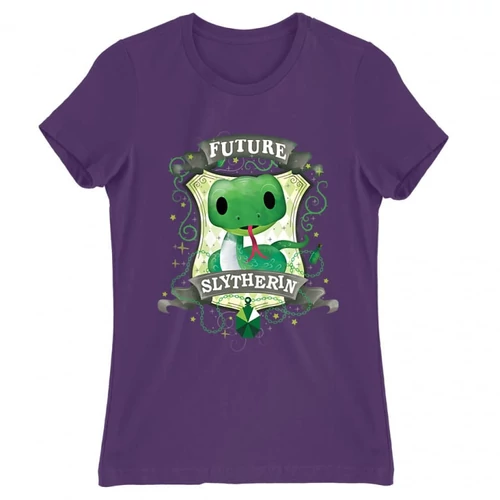 Sötétlila Harry Potter női rövid ujjú póló - Future Slytherin