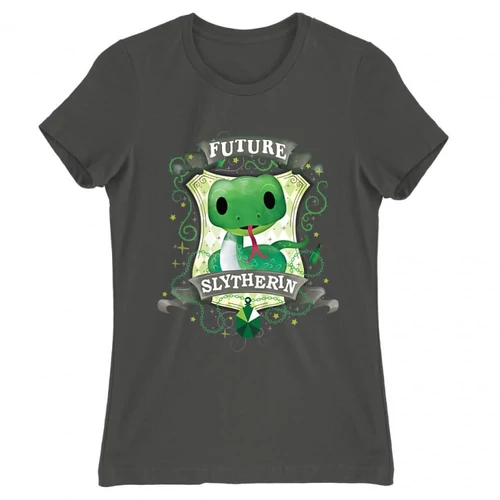 Sötétszürke Harry Potter női rövid ujjú póló - Future Slytherin