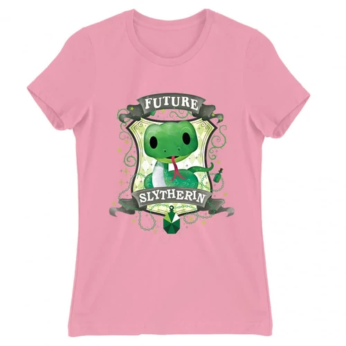 Világos rózsaszín Harry Potter női rövid ujjú póló - Future Slytherin