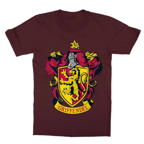 Bordó Harry Potter gyerek rövid ujjú póló - Griffendél logó