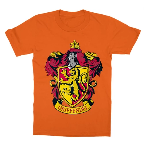 Narancs Harry Potter gyerek rövid ujjú póló - Griffendél logó