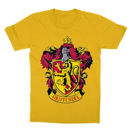 Sárga Harry Potter gyerek rövid ujjú póló - Griffendél logó
