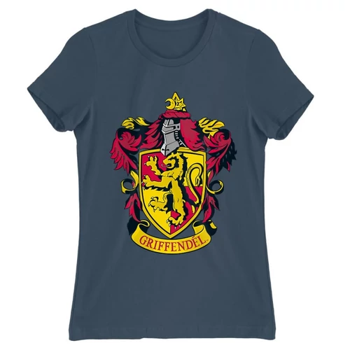 Denim Harry Potter női rövid ujjú póló - Griffendél logó