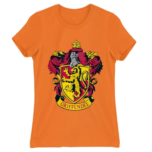 Narancs Harry Potter női rövid ujjú póló - Griffendél logó