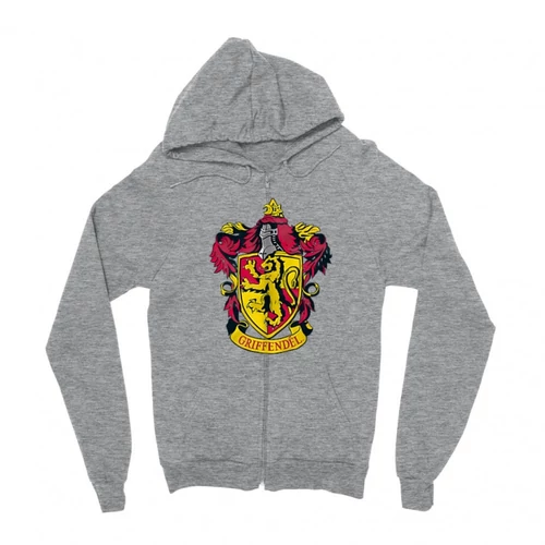 Sportszürke Harry Potter zipzáros pulóver - Griffendél Logo