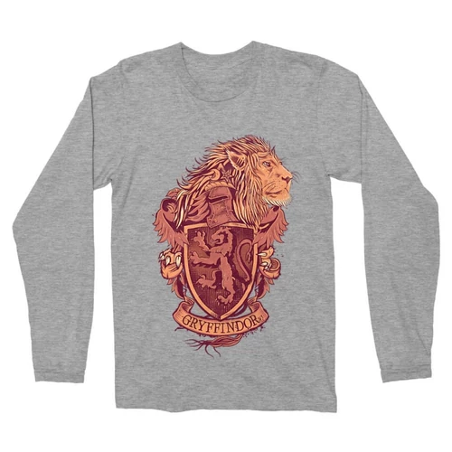 Sportszürke Harry Potter férfi hosszú ujjú póló - Gryffindor