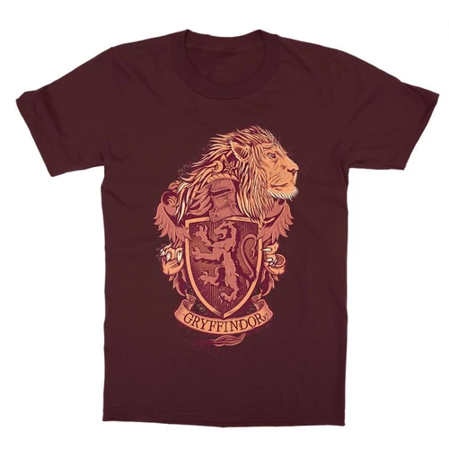 Bordó Harry Potter gyerek rövid ujjú póló - Gryffindor