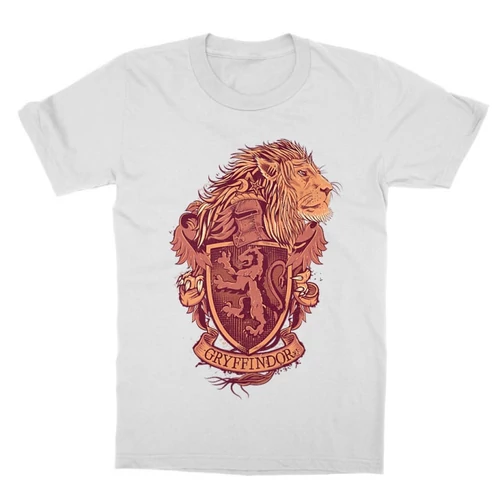 Fehér Harry Potter gyerek rövid ujjú póló - Gryffindor