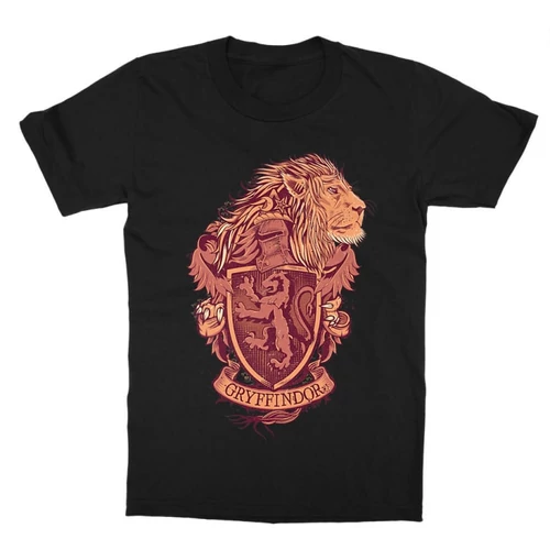 Fekete Harry Potter gyerek rövid ujjú póló - Gryffindor