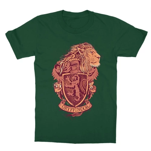 Sötétzöld Harry Potter gyerek rövid ujjú póló - Gryffindor