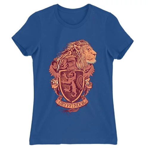 Királykék Harry Potter női rövid ujjú póló - Gryffindor