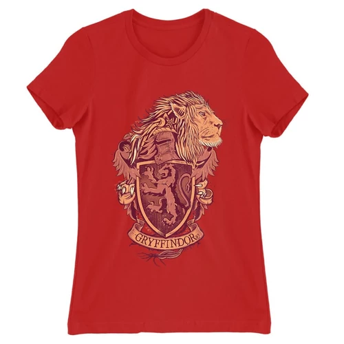 Piros Harry Potter női rövid ujjú póló - Gryffindor