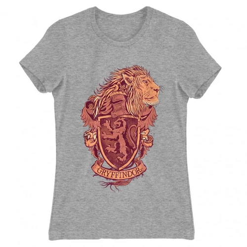 Sportszürke Harry Potter női rövid ujjú póló - Gryffindor