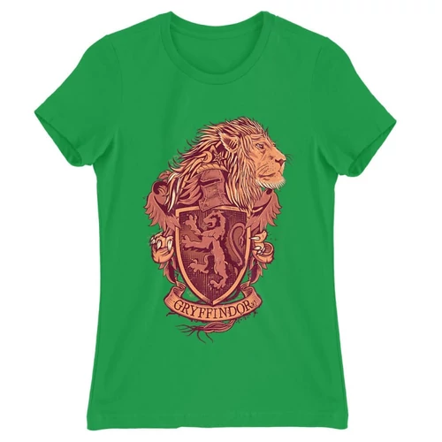 Zöld Harry Potter női rövid ujjú póló - Gryffindor