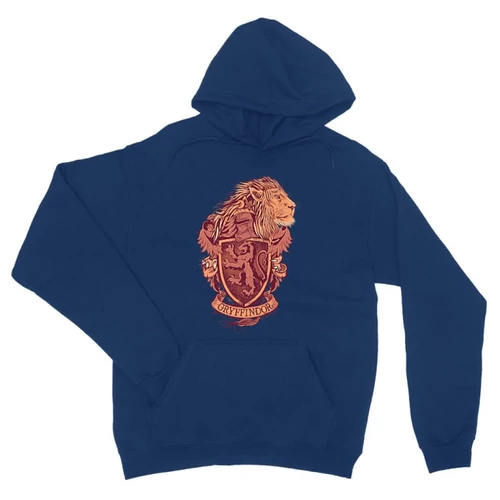 Királykék Harry Potter unisex kapucnis pulóver - Gryffindor