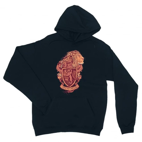 Sötétkék Harry Potter unisex kapucnis pulóver - Gryffindor