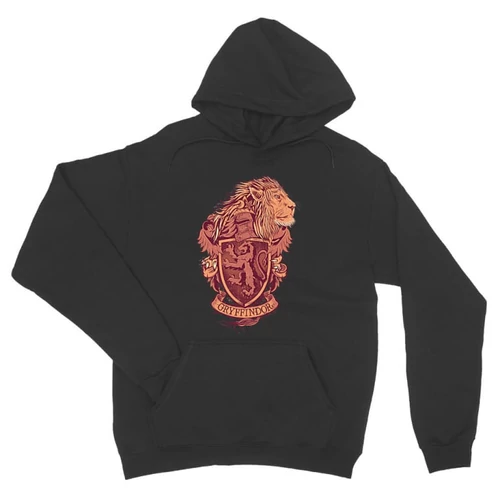 Sötétszükre Harry Potter unisex kapucnis pulóver - Gryffindor