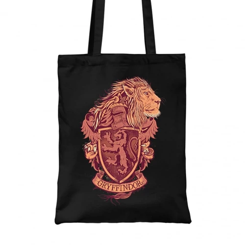 Fekete Harry Potter vászontáska - bevásárlótáska - Gryffindor