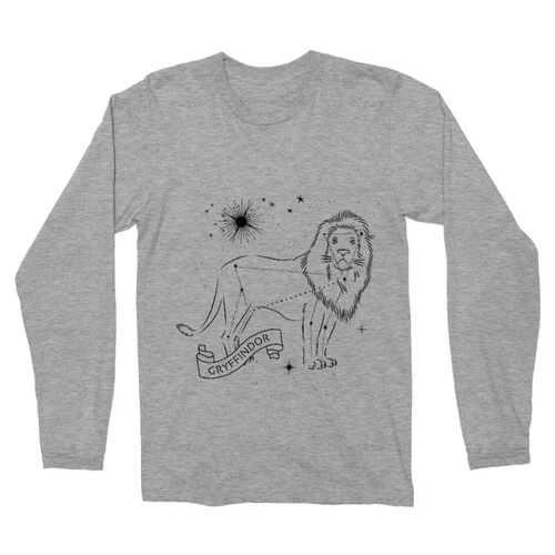Sportszürke Harry Potter férfi hosszú ujjú póló - Gryffindor Constellation