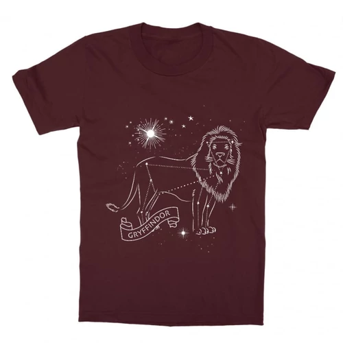Bordó Harry Potter gyerek rövid ujjú póló - Gryffindor Constellation