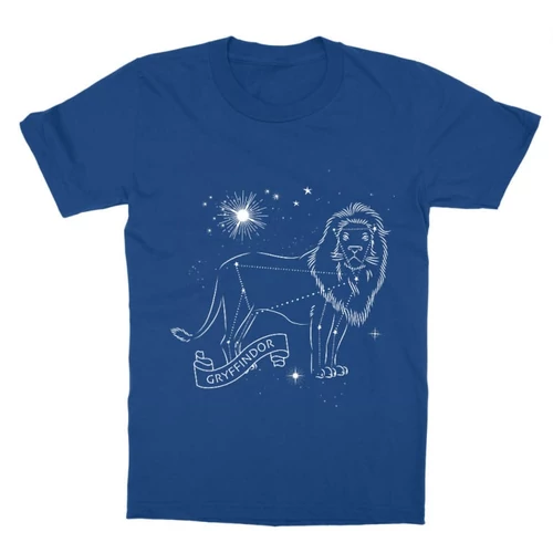 Királykék Harry Potter gyerek rövid ujjú póló - Gryffindor Constellation