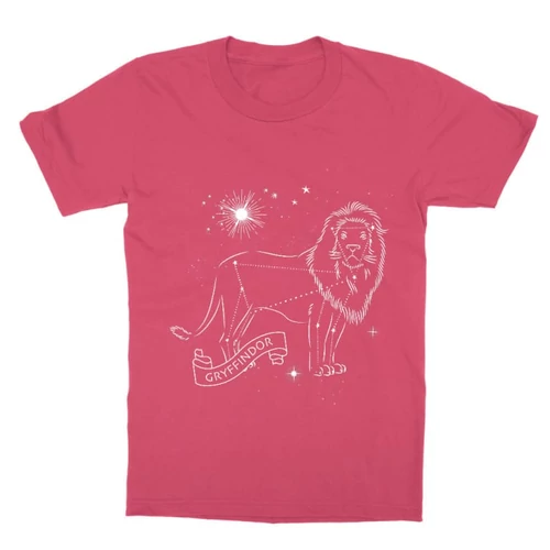 Pink Harry Potter gyerek rövid ujjú póló - Gryffindor Constellation
