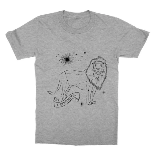Sportszürke Harry Potter gyerek rövid ujjú póló - Gryffindor Constellation