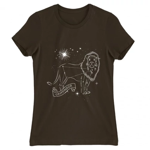Barna Harry Potter női rövid ujjú póló - Gryffindor Constellation