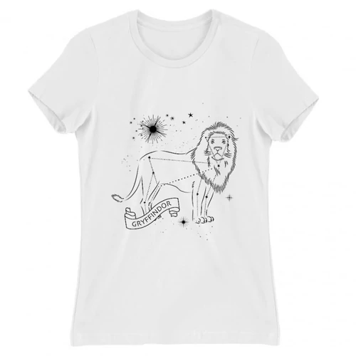Fehér Harry Potter női rövid ujjú póló - Gryffindor Constellation