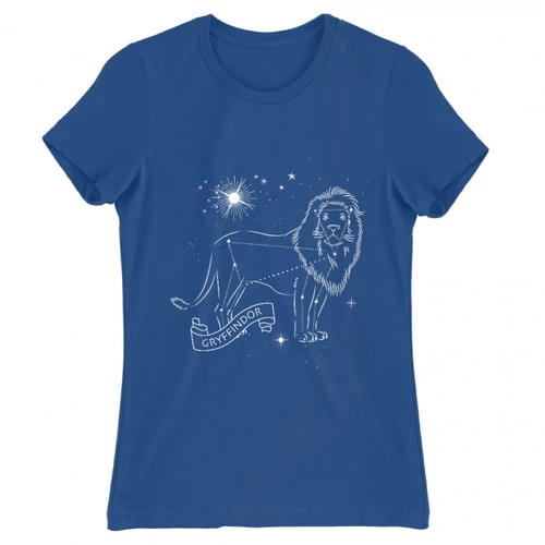 Királykék Harry Potter női rövid ujjú póló - Gryffindor Constellation
