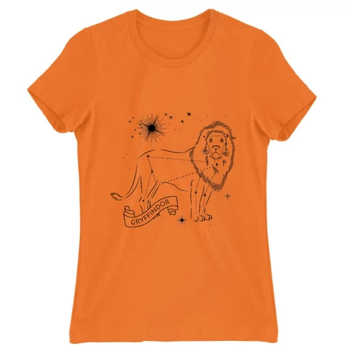 Narancs Harry Potter női rövid ujjú póló - Gryffindor Constellation