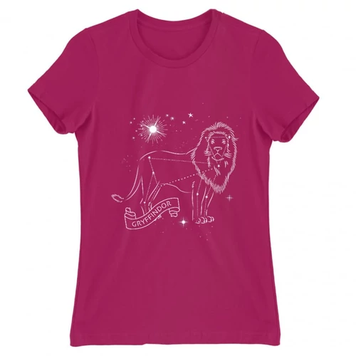 Pink Harry Potter női rövid ujjú póló - Gryffindor Constellation
