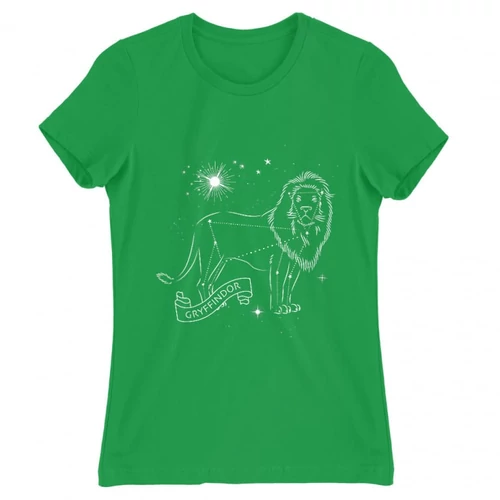 Zöld Harry Potter női rövid ujjú póló - Gryffindor Constellation
