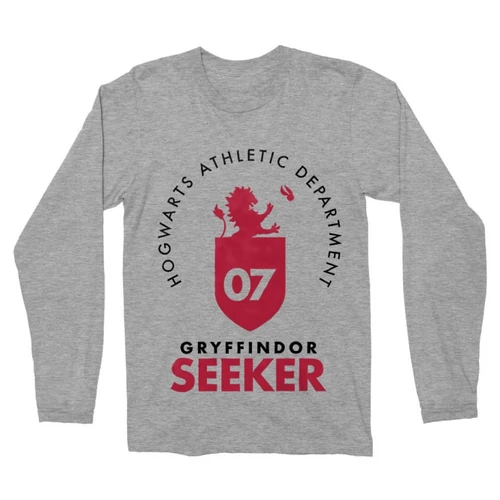 Sportszürke Harry Potter férfi hosszú ujjú póló - Gryffindor Seeker