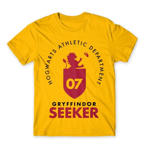 Sárga Harry Potter férfi rövid ujjú póló - Gryffindor Seeker