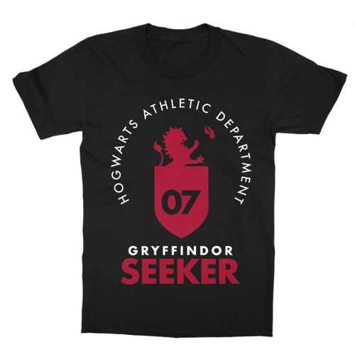 Fekete Harry Potter gyerek rövid ujjú póló - Gryffindor Seeker