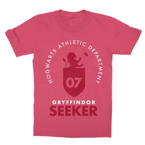 Pink Harry Potter gyerek rövid ujjú póló - Gryffindor Seeker