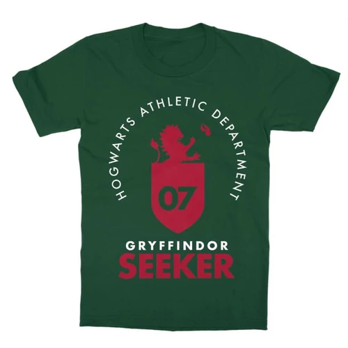 Sötétzöld Harry Potter gyerek rövid ujjú póló - Gryffindor Seeker