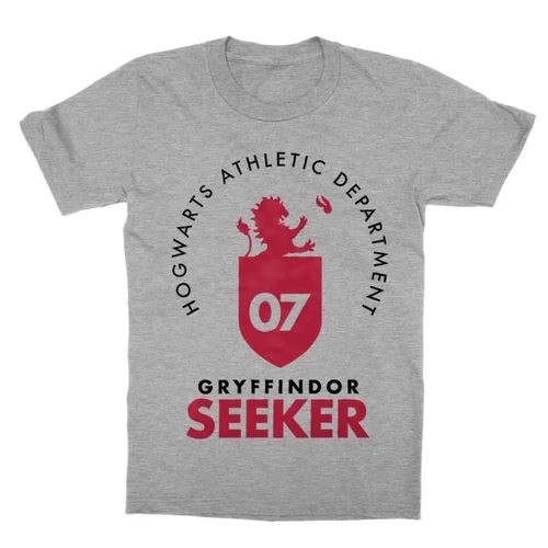 Sportszürke Harry Potter gyerek rövid ujjú póló - Gryffindor Seeker