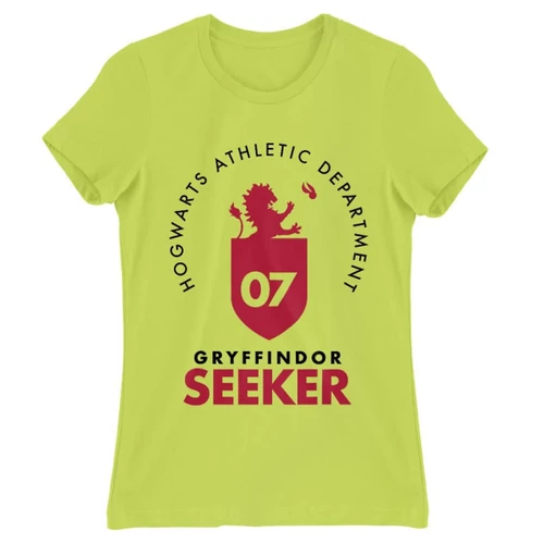 Almazöld Harry Potter női rövid ujjú póló - Gryffindor Seeker