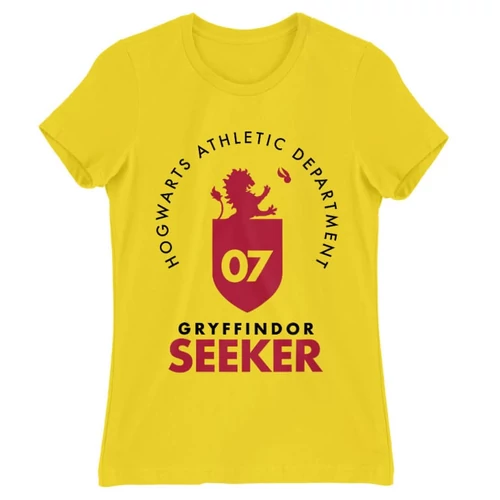 Citromsárga Harry Potter női rövid ujjú póló - Gryffindor Seeker