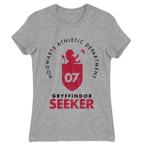 Sportszürke Harry Potter női rövid ujjú póló - Gryffindor Seeker