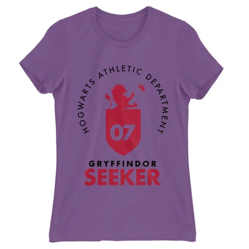 Világoslila Harry Potter női rövid ujjú póló - Gryffindor Seeker