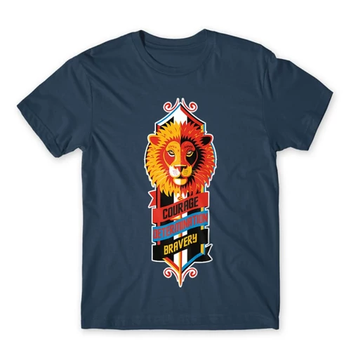 Denim Harry Potter férfi rövid ujjú póló - Gryffindor values