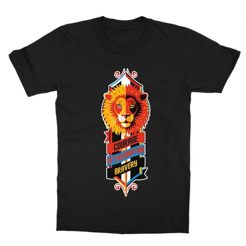 Fekete Harry Potter gyerek rövid ujjú póló - Gryffindor values